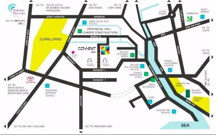 ขายthe-connext-condo-พร้อมเฟอร์นิเจอร์-ทำเลใจกลางเมืองภูเก็ต