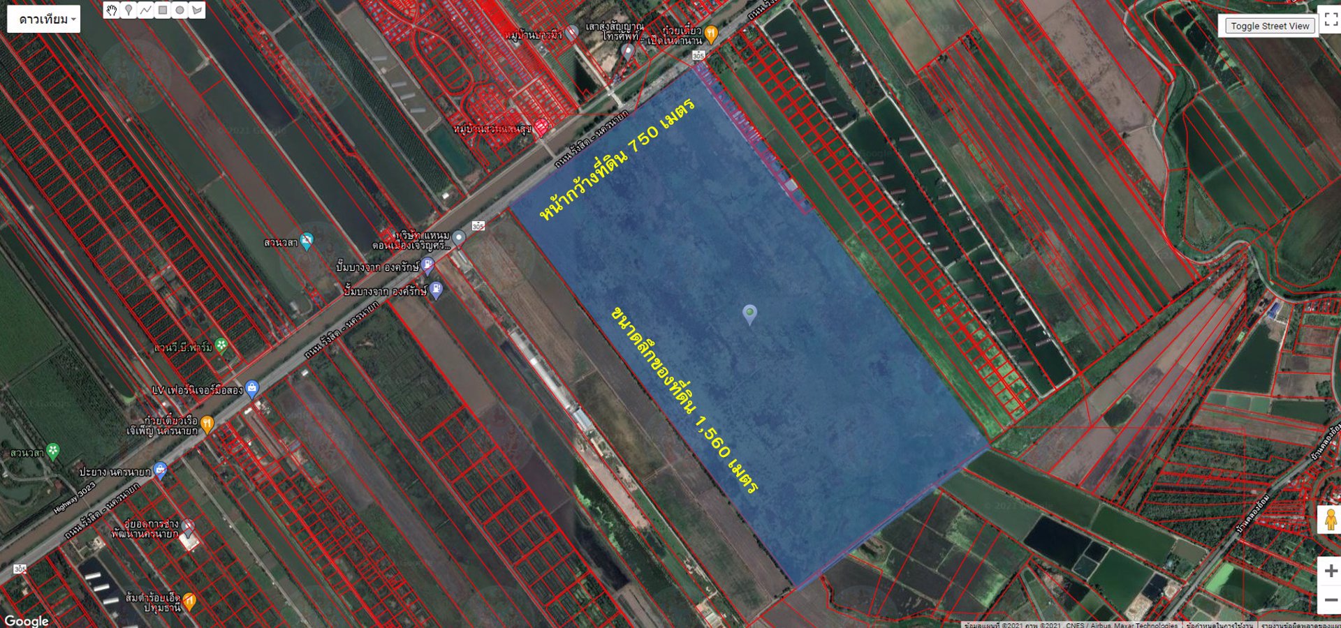 ขายที่ดินผืนใหญ่ขนาด-756-ไร่-ติดถนน-4-เลน-รังสิต-นครนายก-ฝั่งขาเข้า-หน้ากว้างติดถนน-750-เมตร-ลึ