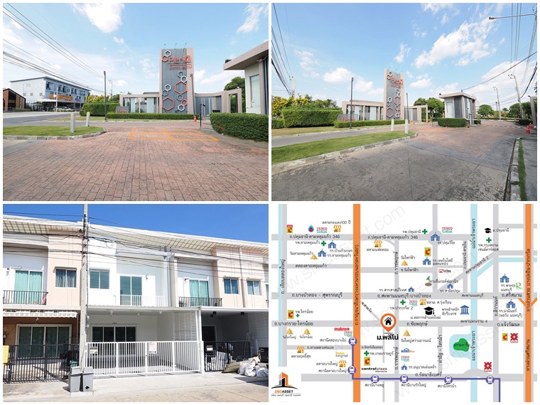 ขายราคาพิเศษ ทาวน์เฮ้าส์-2-ชั้น-มพลีโน่-206-ตรว-3-ห้องนอน-2-ห้องน้ำ-ทำเลต้นโครงการ-ถนนเมน
