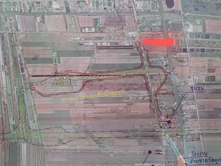 ขายที่ดิน-7-ไร่-3-งาน-31-ตารางวา-ติดถนนใหญ่ลำลูกกา-ฝั่งขาเข้า-หน้ากว้าง-50-เมตร