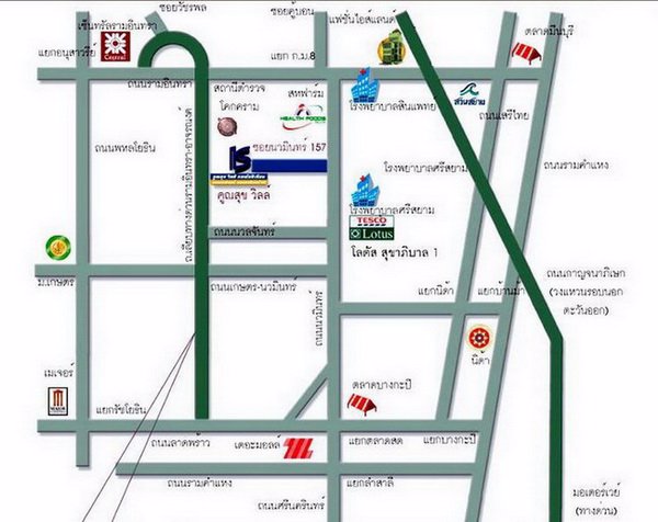 ให้เช่าคอนโด-คูณสุขวิลล์-นวมินทร์-157-4500-ต่อเดือน-ติดต่อคุณ-ดวงพร-092-282-8864