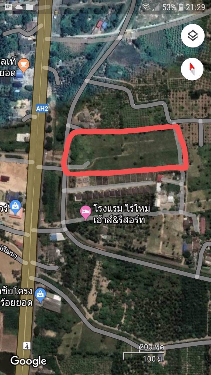 ขายที่ดิน-15-ไร่-ติดถนนเพชรเกษม-ตำบลไร่ใหม่-ประจวบคีรีขันธ์