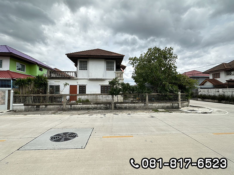 ขายบ้านพร้อมที่ดิน-หมู่บ้าน-บ้านบัวทอง-ถนนเลียบคลองบางไผ่