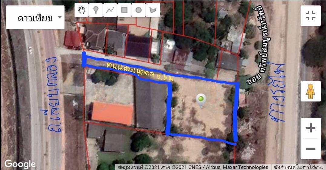 ให้เช่าที่ดินเปล่าถมแล้ว-เนื้อที่-396ตารางวา-อยู่แถวบ่อฝ้าย-