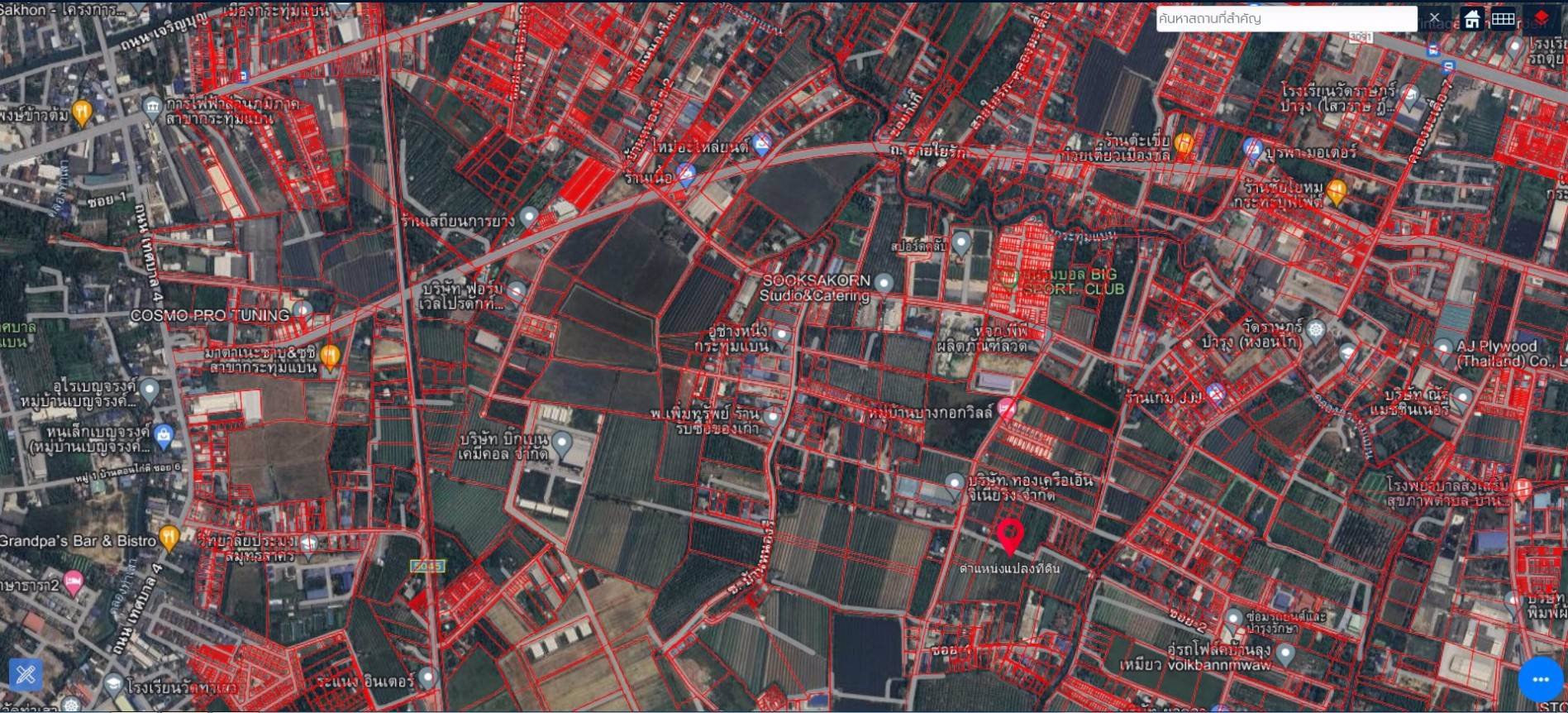 ขายที่เปล่าติดถนนดอนไก่ดีที่เปล่ากระทุ่มแบน-สมุทรสาคร