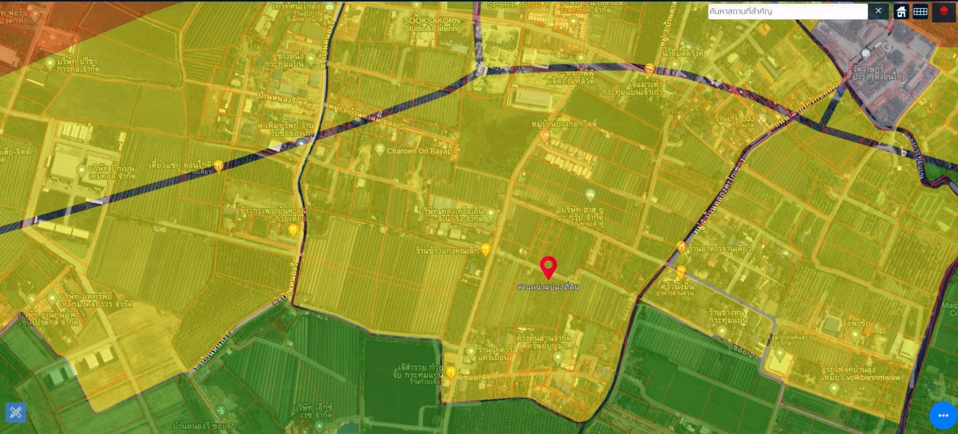 ขายที่เปล่าติดถนนดอนไก่ดีที่เปล่ากระทุ่มแบน-สมุทรสาคร