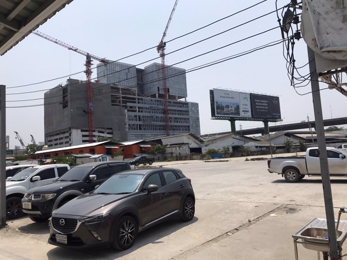 ให้เช่า-ที่ดิน-7-ไร่-ถมแล้ว-ติดรถไฟฟ้า-2-สาย-บางนา-กิโลเมตรที่-4-พื้นที่หน้ากว้าง-ติดถนน