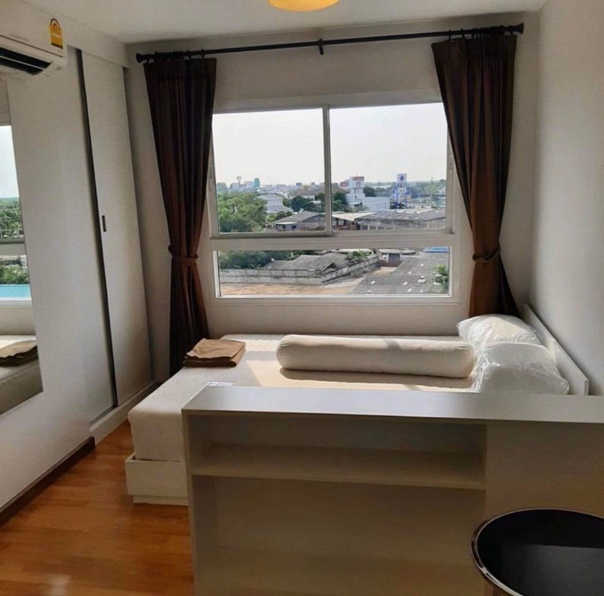 4522-ให้เช่าเดอะทรัส-นครปฐม-เจ้าของเอง-ห้องริมวิวสวย-บรรยากาศนอกหน้าต่างสดชื่น-ตึก-a-ชั้น-7