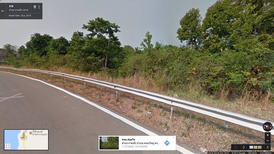 ขายที่ดิน-18-ไร่-ติดทะเล-ติดถนนสุขุมวิท-อำเภอ-คลองใหญ่-ตราด