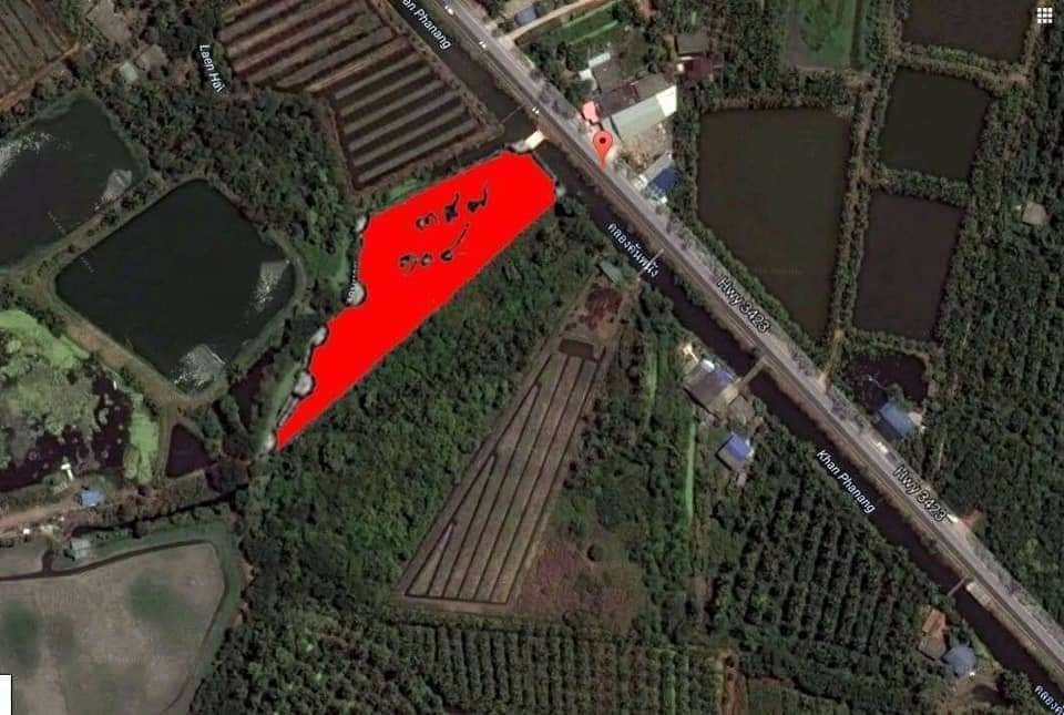 ขายที่ดินติดคลองน้ำล้อม-บ้านแพ้ว-สมุทรสาคร