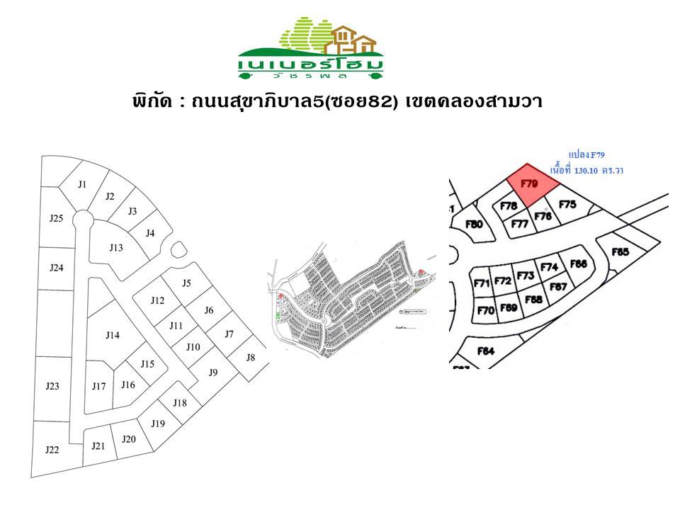 ขายที่ดินในหมู่บ้านเนเบอร์โฮม-สุขาภิบาล5