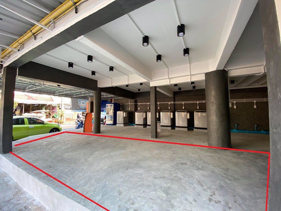 ให้เช่าพื้นที่ขายของ-ทำเล-เป็นหมู่บ้านที่อยู่-หลังโลตัสพระราม-2