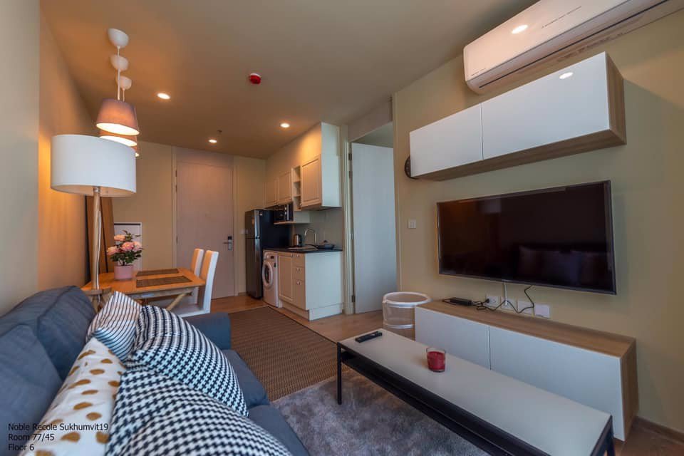 ปล่อยเช่าคอนโด-โนเบิล-รีโคล-สุขุมวิท-19-ใกล้-bts-อโศก-1-ห้องนอน