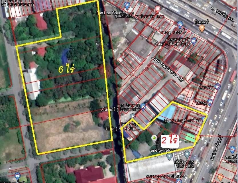 ทื่ดินย่านเศรษฐกิจ-รามอินทรา-กม8-สถานีรถไฟฟ้าสายสีชมพู-100-เมตร