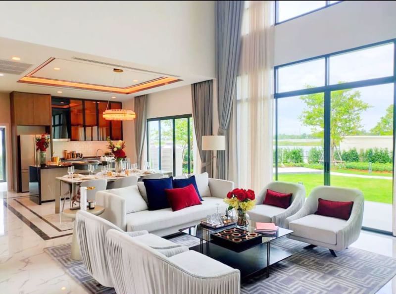 ขายบ้านใหม่-หมู่บ้านlake-serene-rama2