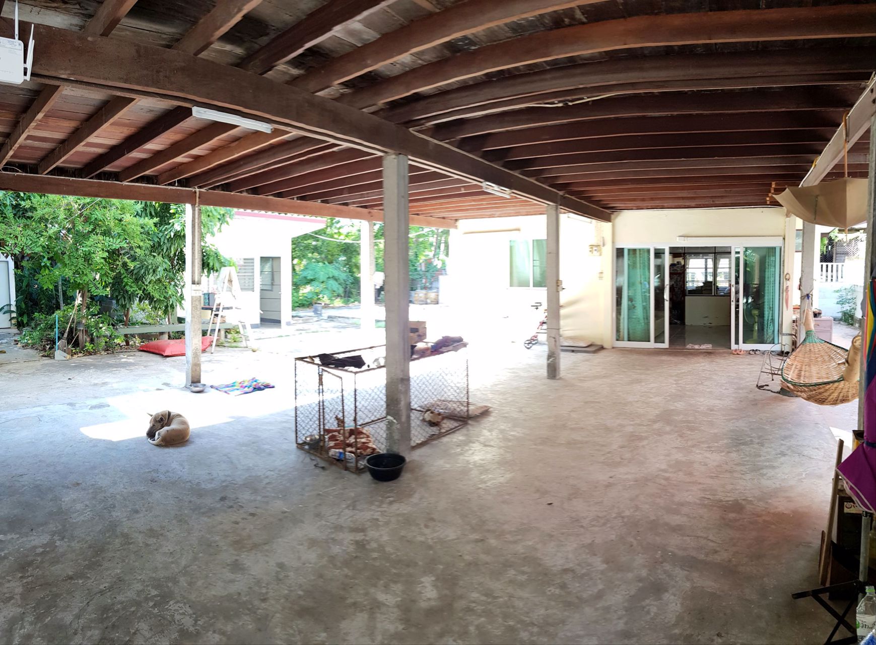 ขายบ้านไม้-2-ชั้น-พร้อมสวน-บนเนื้อที่-175-ตรว-ในซอยตรงข้ามวัดหลักร้อย