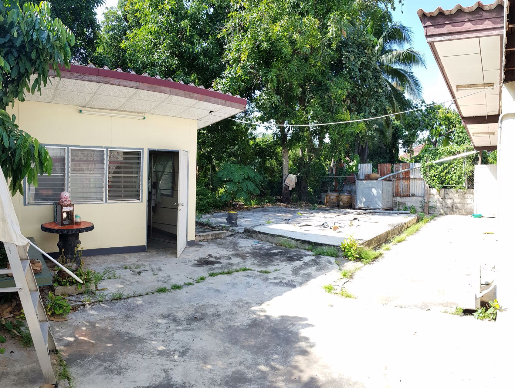 ขายบ้านไม้-2-ชั้น-พร้อมสวน-บนเนื้อที่-175-ตรว-ในซอยตรงข้ามวัดหลักร้อย