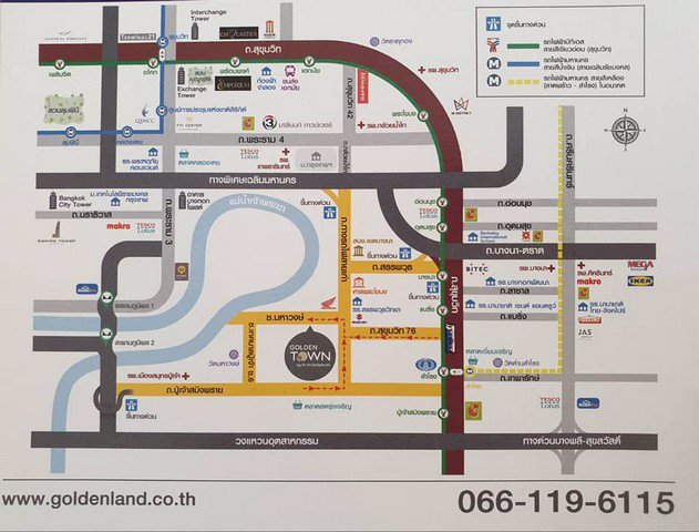 ให้เช่า-ทาวน์โฮม-ใกล้รถไฟฟ้าแบริ่ง-2-ชั้น-โครงการ-โกลเด้นแลนด์-3-ห้องนอน-2-ห้องน้ำแอร์-2-ตัว-เคร