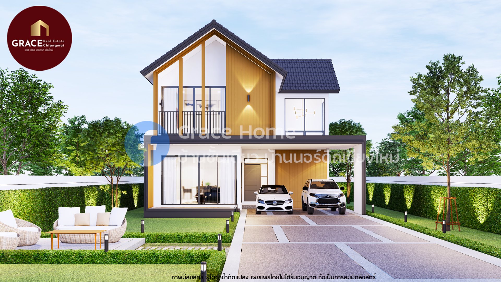 บ้าน-2-ชั้น-minimal-nordic-style-หนองจ๊อม-สันทราย