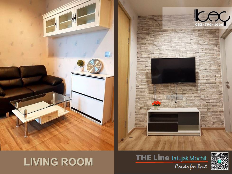 ให้เช่า-เดอะไลน์-จตุจักรฯ-1-ห้องนอน-ชั้น-33-ชั้นสูงวิวสวย-โล่งสบายตา-เฟอร์นิเจอร์ครบ-ผนังวอลเปเปอร์