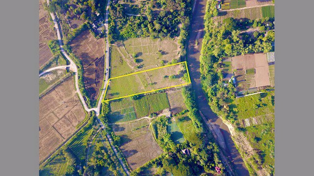 ขายที่ดินติดน้ำปิง-อแม่ริม-เชียงใหม่-ขนาด-7-ไร่-กว้าง-60-เมตร-ทำเลดีมากอยู่ติดถนนซีเมนต์-ใกล้แมคโคร