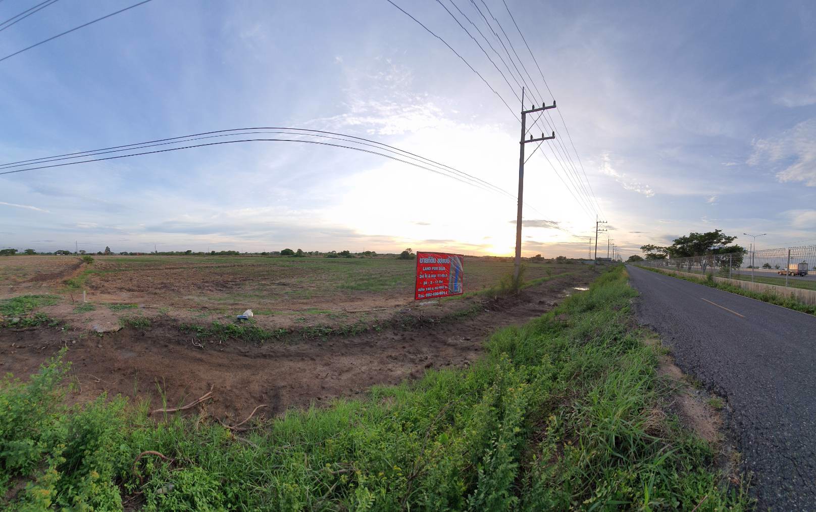 ขาย-ที่ดินเปล่า-34-ไร่-3-งาน-11-ตารางวา-ติดถนนมอเตอร์เวย์-ฝั่งขาเข้า-ใกล้ด่านเก็บเงินบางปะกง-หรือถนน