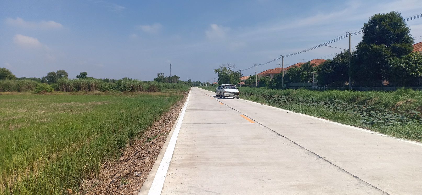 ขายที่ดิน-27-ไร่-ติดถนนสองด้าน-ถนนเลียบคลองสอง-ฝั่งถนนใหญ่-อคลองหลวง-จปทุมธานี