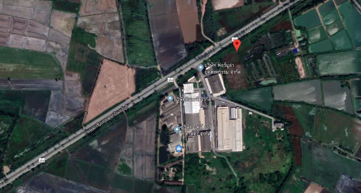 ขายที่ดิน-2-ไร่-ติดถนน-304-หน้ากว้าง-113-เมตร-ติดโรงงานฟอร์มูล่า-อราชสาส์น-จฉะเชิงเทรา