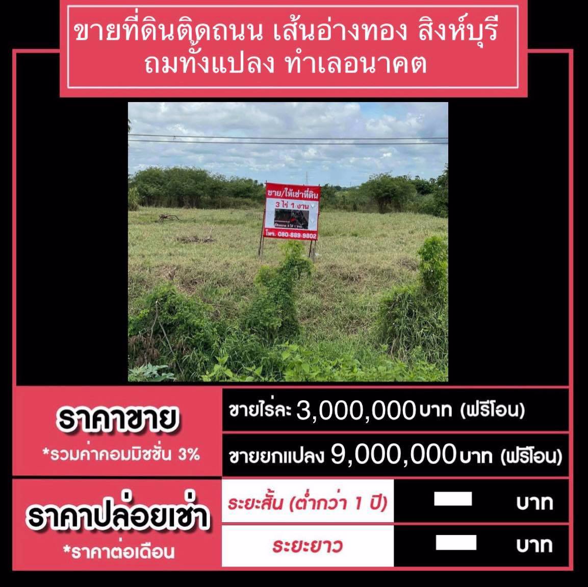 ขายที่ดินทำเลอนาคต-ติดถนน-ถมแล้วทั้งแปลง