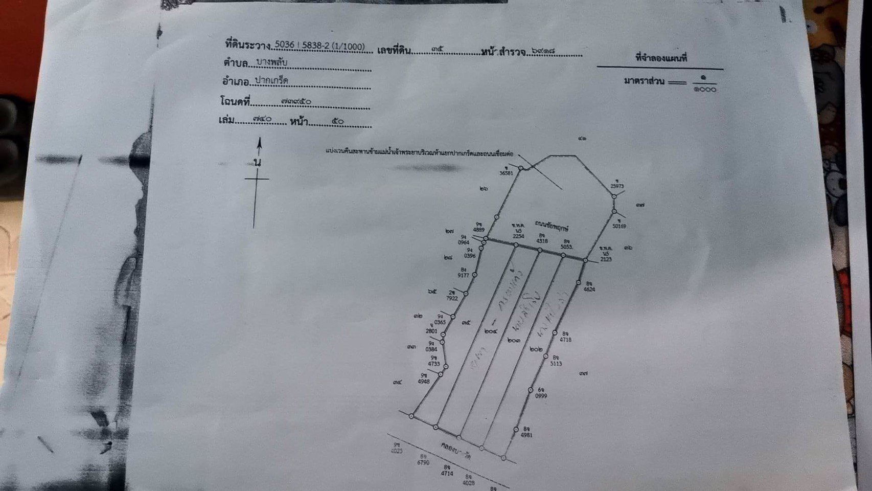 ขายที่ดินติดถนนชัยพฤกษ์-ปากเกร็ด-นนทบุรี