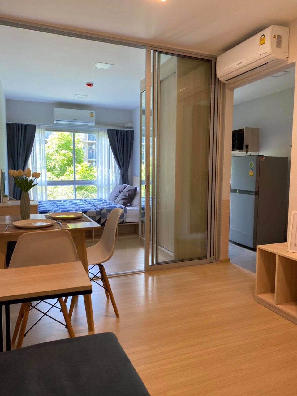 ให้เช่าพลัมคอนโดรังสิต-อไลฟ์-เฟส-1-วิวสระ-ชั้น-3-เฟอร์ครบ-9000-รวมส่วนกลาง