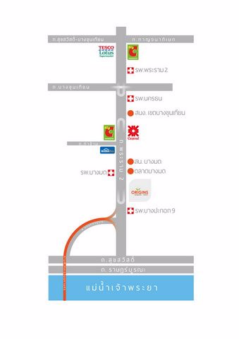 ขาย-คอนโด-ออริจินส์-โครงการ-2-บางมด-พระราม-2-คอนโดสูงริมถนนพระราม-2-ห้องมุมใหญ่มาก-วิวสระ