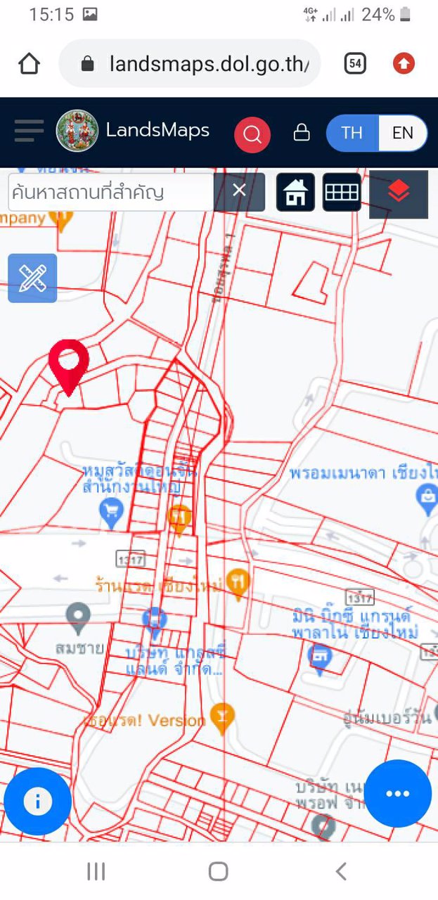 ขาย-ให้เช่าที่ดินเมืองเชียงใหม่ท่าศาลา-ติดพรอมเมนาด้า-1งาน73ตรวละ20000ให้เช่า-36000-ปี