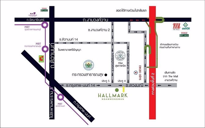 ขาย-คอนโด-hall-mark-งามวงศ์วาน-ใกล้กระทรวงสาธารณสุข-type-b-ตึกc-ชั้น6-วิวสระ-28-ตรม-พร้อมอยู่