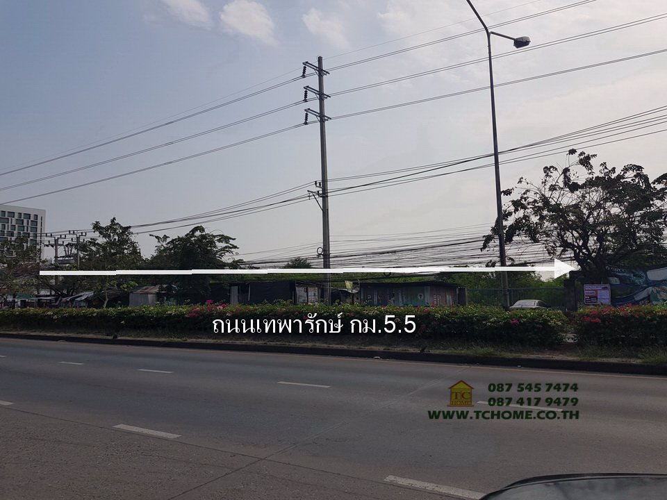 ขายที่ดินเปล่า-18ไร่เศษ-ติดถนนเทพารักษ์-กม55-ใกล้โรงพยาบาลสินแพทย์-ทำเลดี