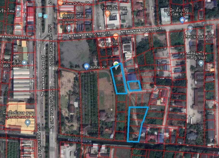 แบ่งขายที่ดินเปล่า-รูปแปลงสวยติดกัน-3-แปลง-พุทธมณฑลสาย-2