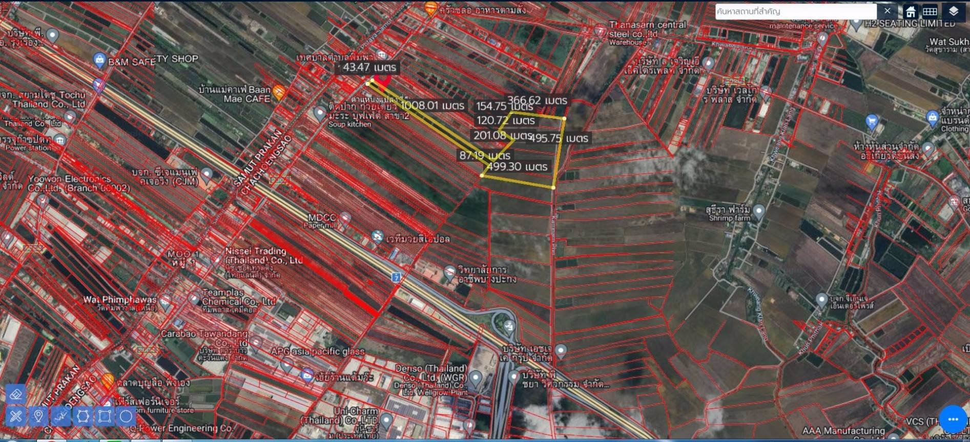 ขายที่ดินเปล่าติดถนนทางหลวง200