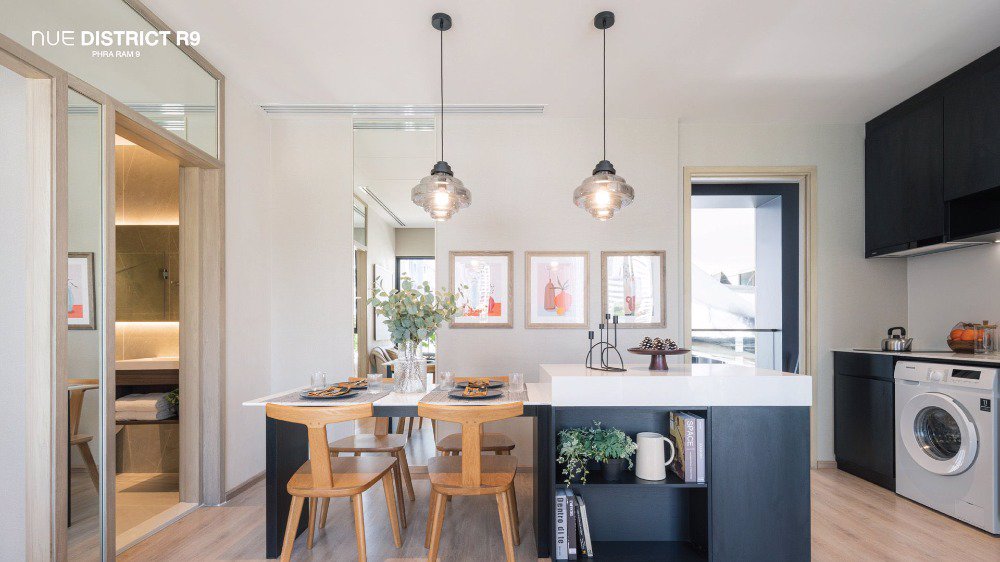 ขายดาวน์คอนโด-nue-district-r9-พระราม9-ห้อง-2-bed-1-bath-ขนาด-4050-ตารางเมตร-ที่จอดรถ-2-คัน