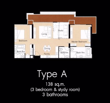 คอนโดพัทยาใต้โครงการเป็นแบบ-two-bedrooms-grand-suite