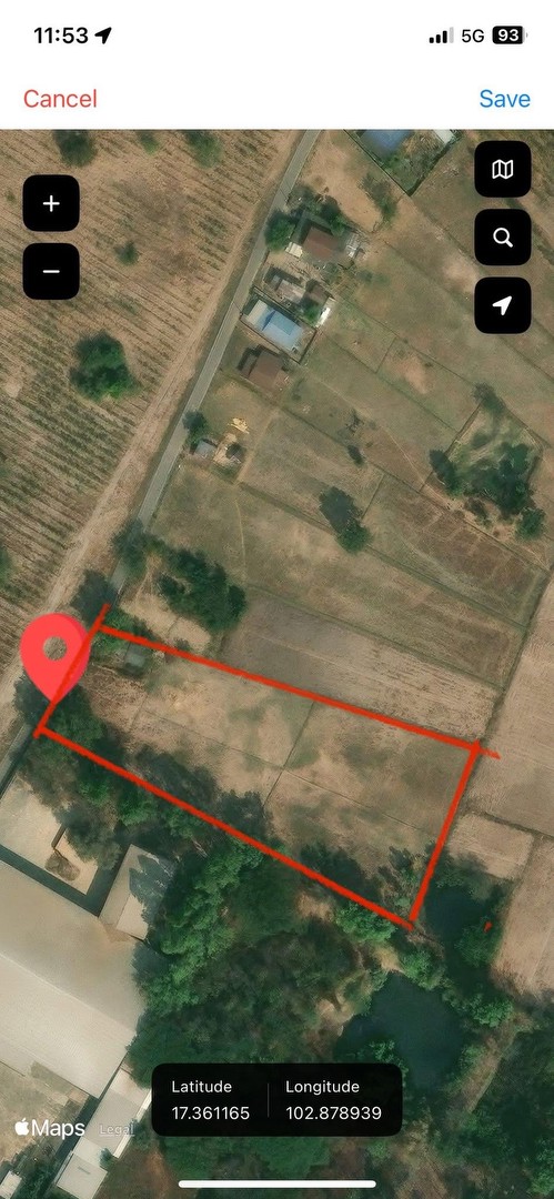 ที่ดินติดถนน4ไร่-1งาน-58-ตรว