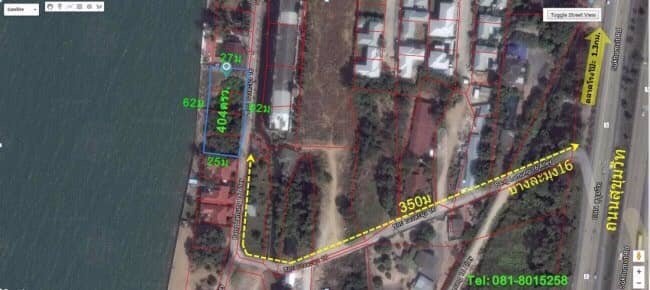 ขายที่ดินติดทะเล-บางละมุงซอย16-ขนาด404ตรว-ติดเจ้าของ-