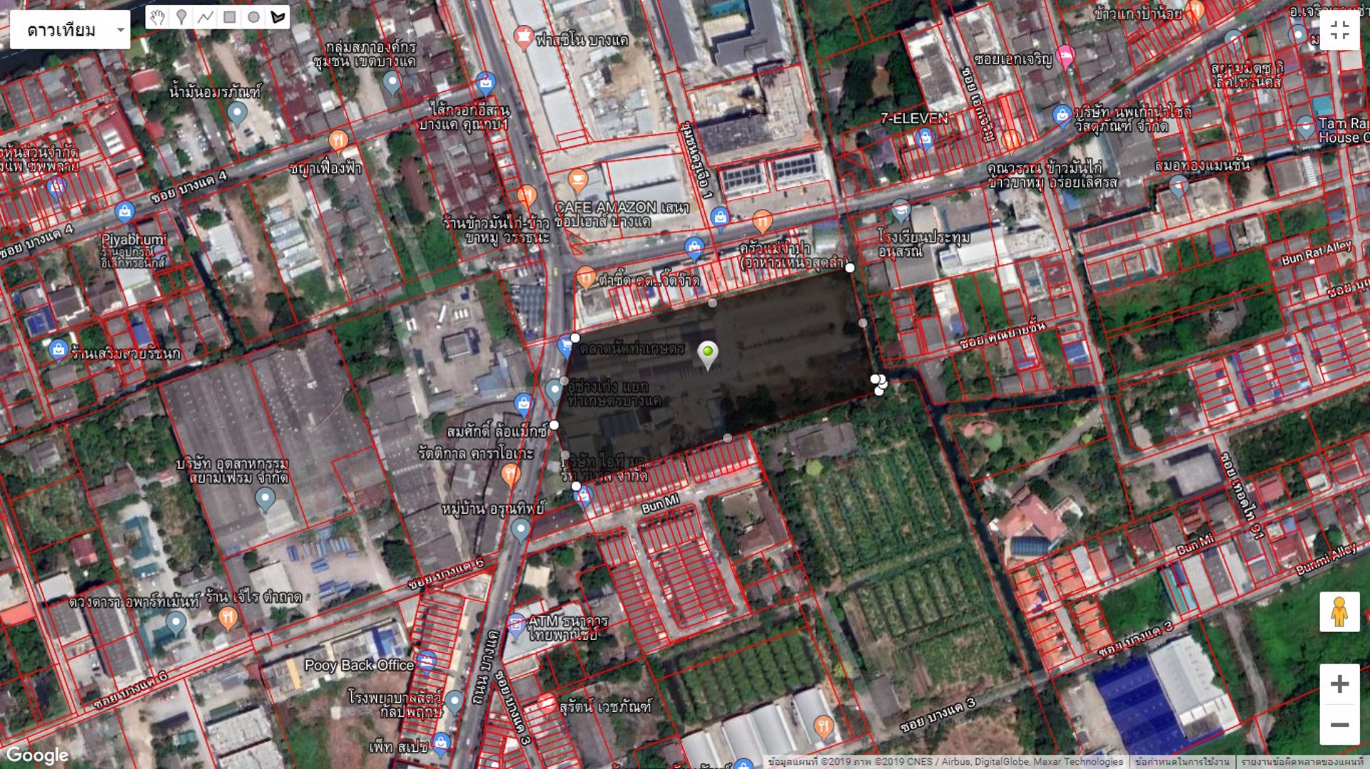 ขายที่ดิน-8-ไร่-3-งาน-555-ตรว-ถนนบางแค-เทอดไท