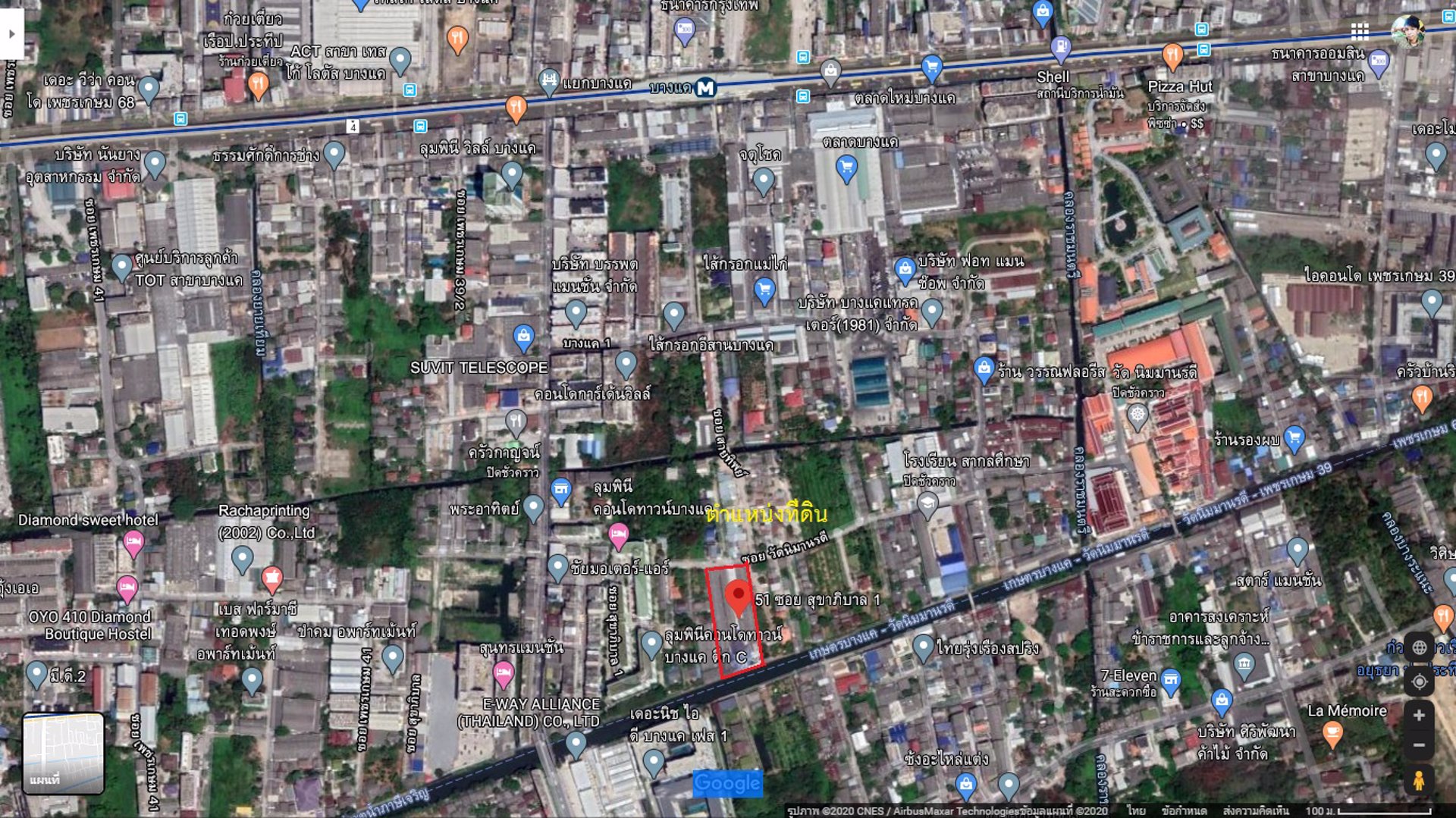 ขายที่ดิน-3ไร่-ถมแล้ว-ใกล้สถานนีบางแค-ซอยบางแค-1