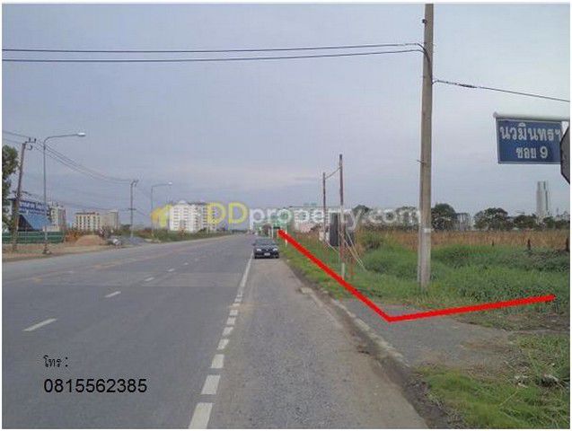 ขายที่ดินเปล่า-5-ไร่-87-ตรวา-ติดถนนใหญ่เอแบคบางนา