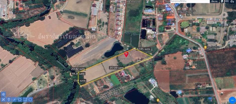 ขายที่เปล่าปากช่องวิวภูเขาปากทางขึ้นเขาใหญ่