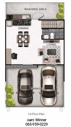 หลุดดาวน์-ทาวน์โฮม-2-ชั้น-หน้าบ้านกว้าง-7-เมตร-3-นอน-2-น้ำ-จอดรถ-2-คัน-ใกล้-mrt-เดอะริชวิลล์-ราชพฤกษ