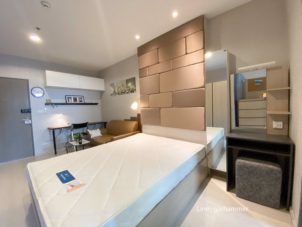 ให้เช่า-ไอดีโอ-สุขุมวิท-115-studio-ชั้น-20-เฟอร์ikea-คชไฟฟ้าจัดเต็ม-วิวสระว่ายน้ำ