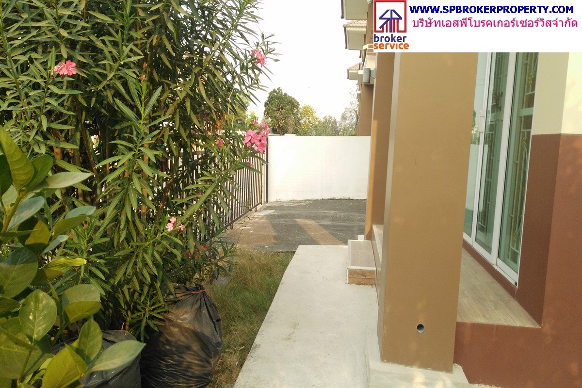 ขายบ้านเดี่ยว-2-ชั้น-หมู่บ้านร่มรื่นกรีนพาร์ค-หลังมุม-ทางต่างระดับบางปะอิน-