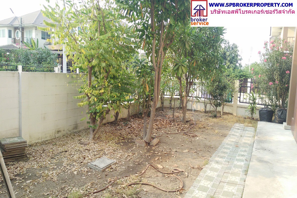 ขายบ้านเดี่ยว-2-ชั้น-หมู่บ้านร่มรื่นกรีนพาร์ค-หลังมุม-ทางต่างระดับบางปะอิน-