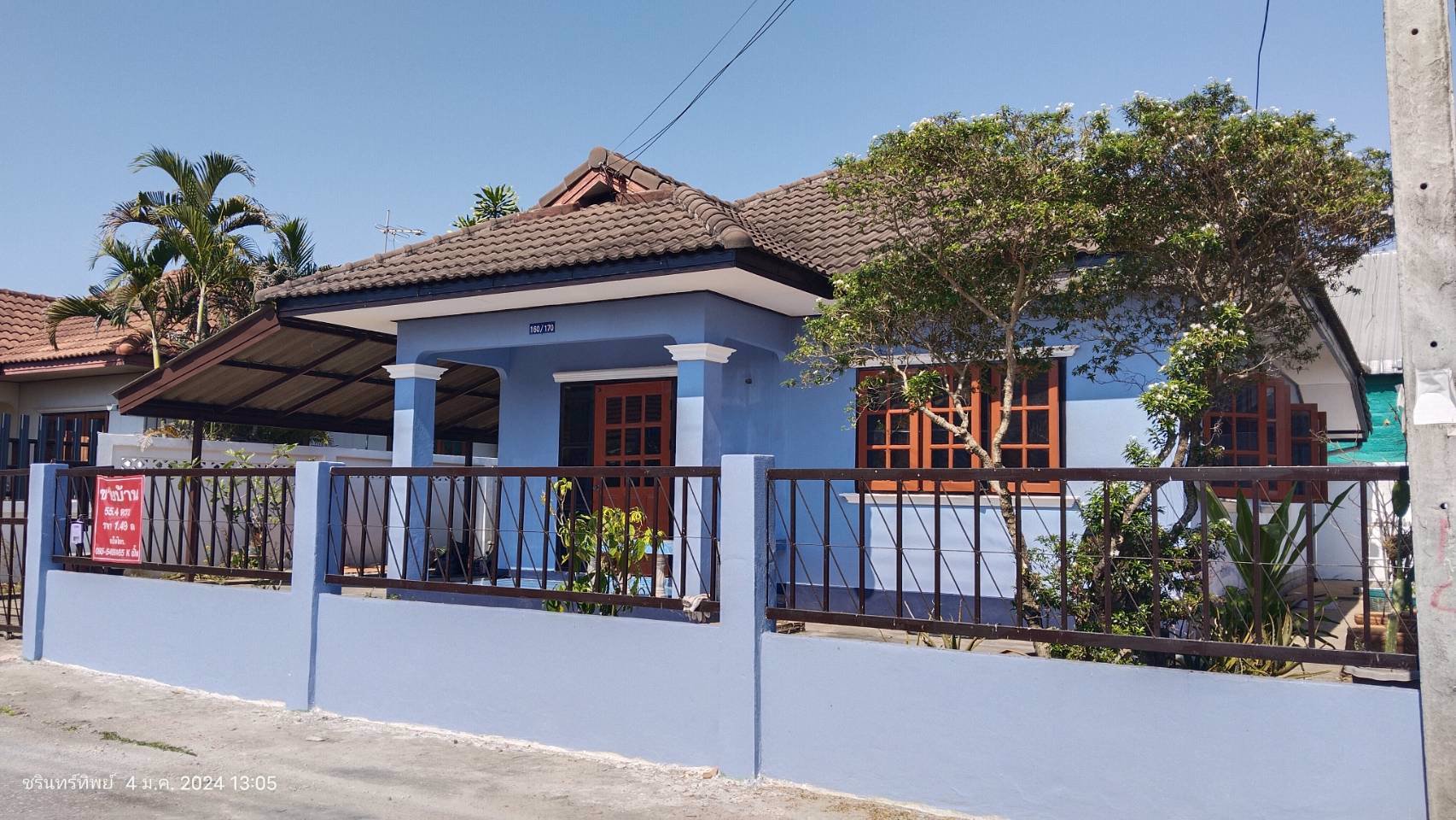 ขายบ้านเดี่ยวหมู่บ้านกู๊ดวิวแลนด์เฟส2-ฮ่องกอม่วง-